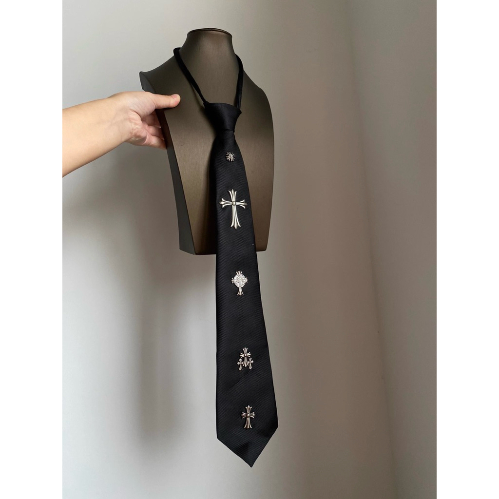 Dasi Motif Aesthetic Dasi Hitam Dasi Pria Wanita Import Korea Jepang Y2k Vintage | Aksesoris Baju Pa