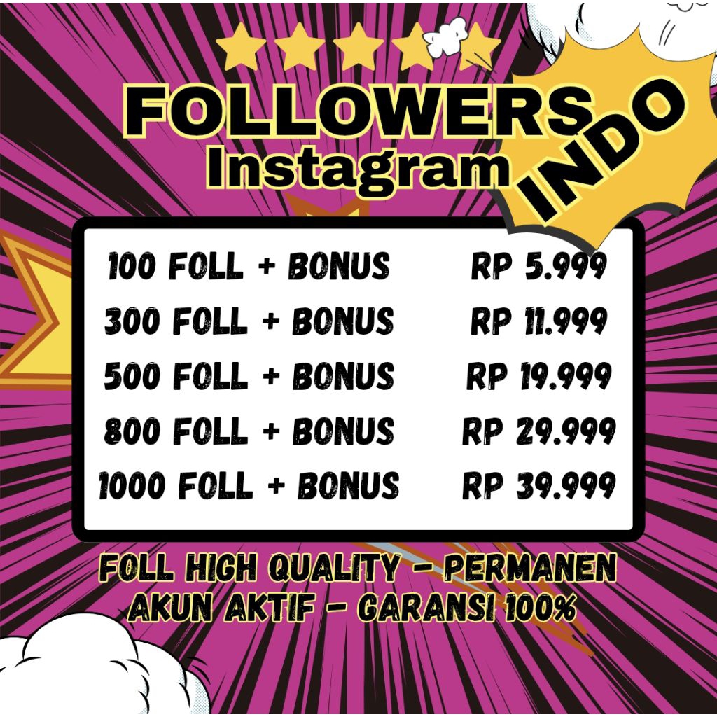 Followers Instagram Indonesia Permanen