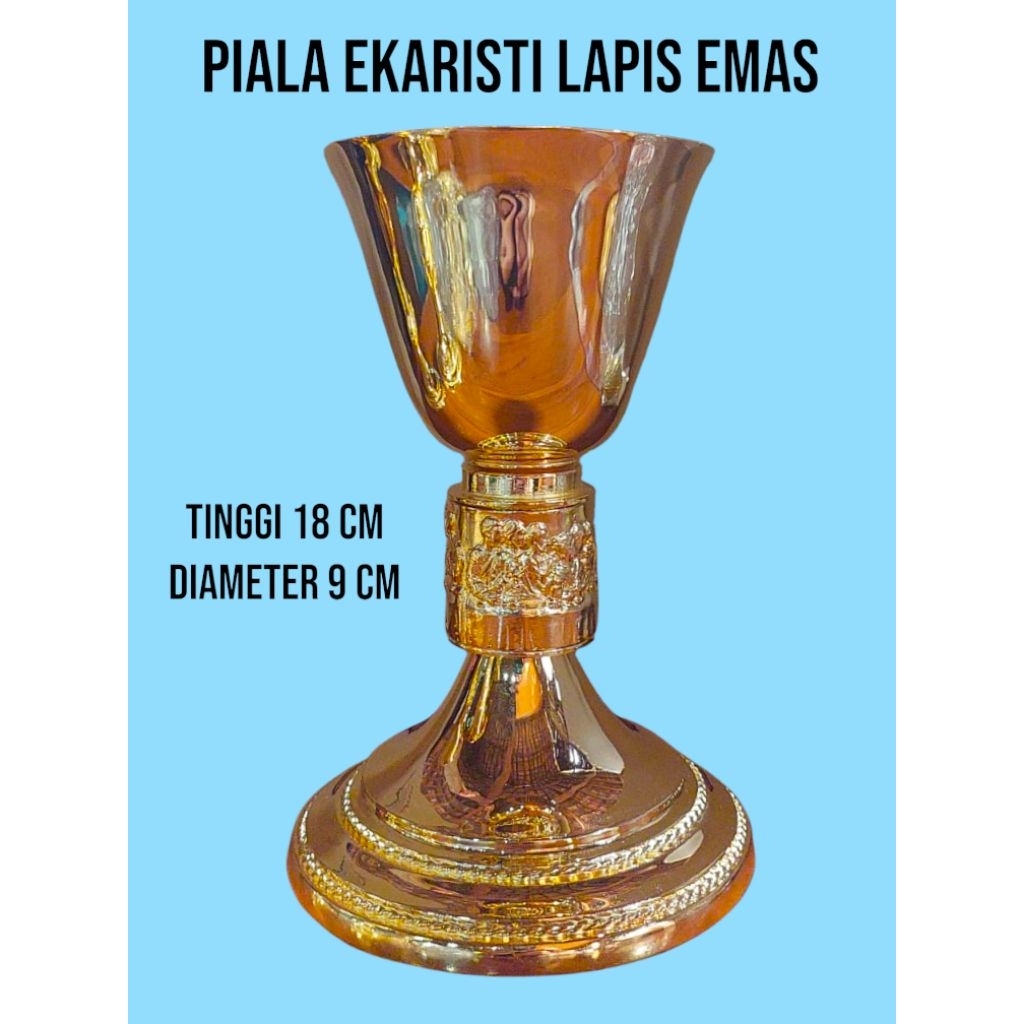 Piala Ekaristi Katolik/18 Cm/Kasula Romo Imam Katolik/Kasula