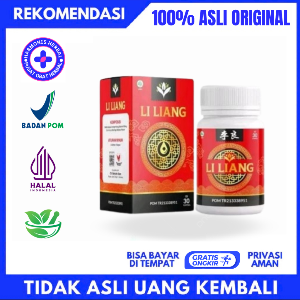LI LIANG - Obat Herbal Cina Ampuh Mengobati Diabetes Kencing Manis Stamina Vitalitas Isi 30 Kapsul