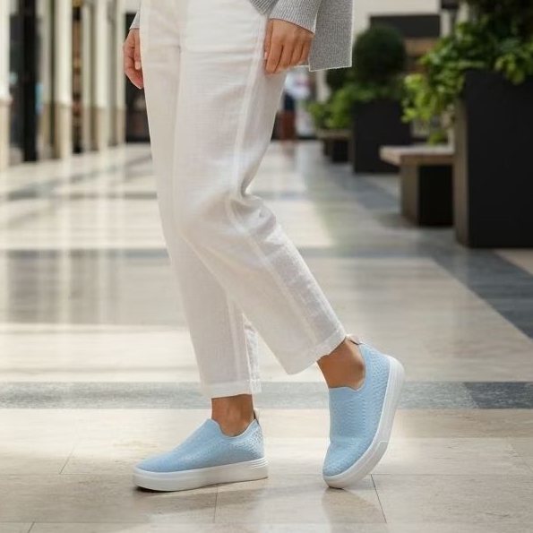 Sepatu Reebok ORIGINAL OnLux Slip On Women Blue 100033934