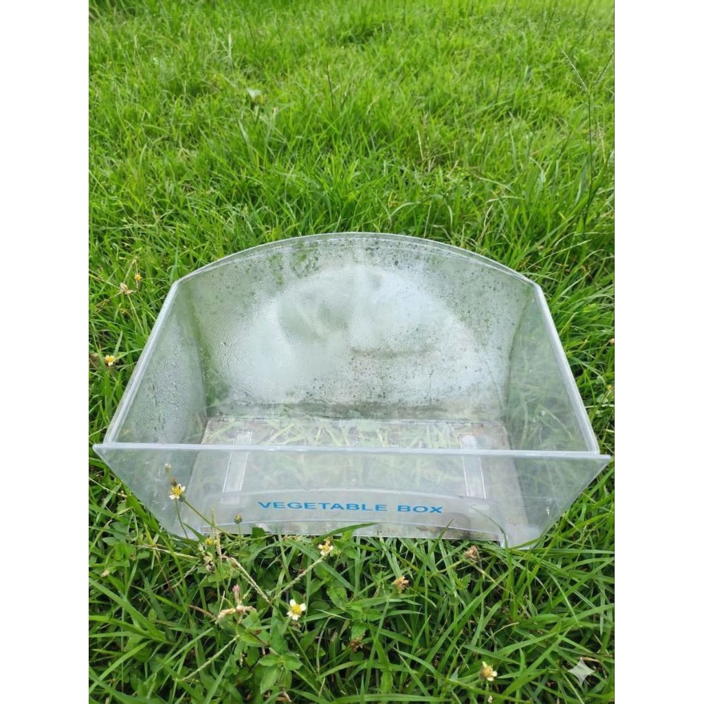 RAK SAYUR KULKAS AQUA 1 PINTU FULL SET ORIGINAL COPOTAN