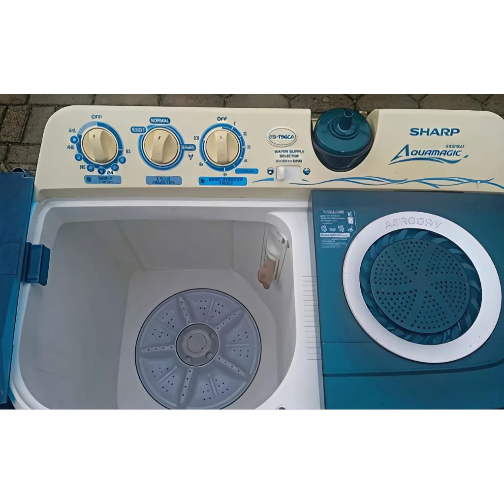 MESIN CUCI SHARP 2 TABUNG 9 KG SECOND
