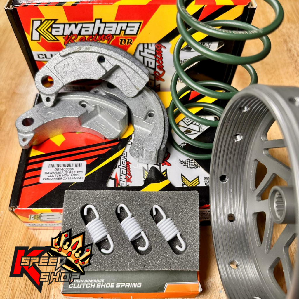 Paket Kirian CVT NMAX Old / NMAX New / Aerox / Lexi – Kampas Kawahara, Mangkok Ganda V4, Per CVT BRT