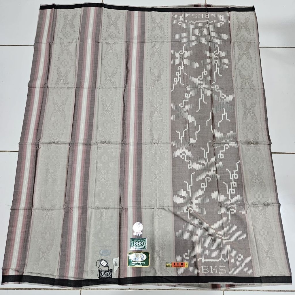 Sarung BHS Spunsilk JTB, JTI, JSI, JSK Silver Lawas Full Sutra Spunsilk 210 Songket Jaquard Istimewa