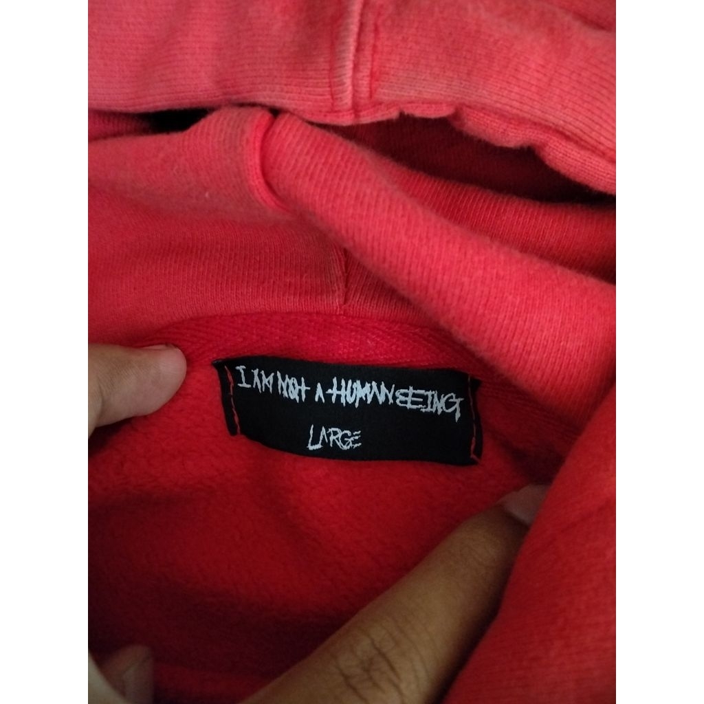 Hoodie IamNotHumanBeing vertical basic