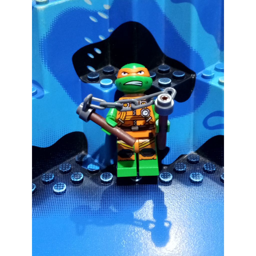 Lego minifigure Michelangelo ninja Turtle original