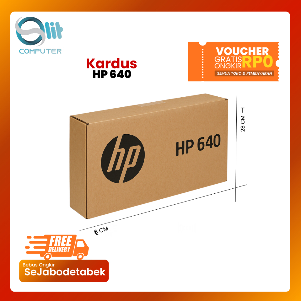 Kardus Bekas HP 640 G10 14” – Dus/Box Laptop (Bekas Layak, +Bubble)