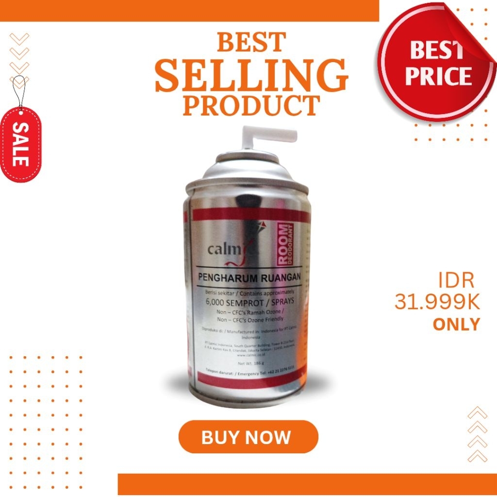 Calmic pengharum ruangan pewangi ruangan parfum mobil spray calmic