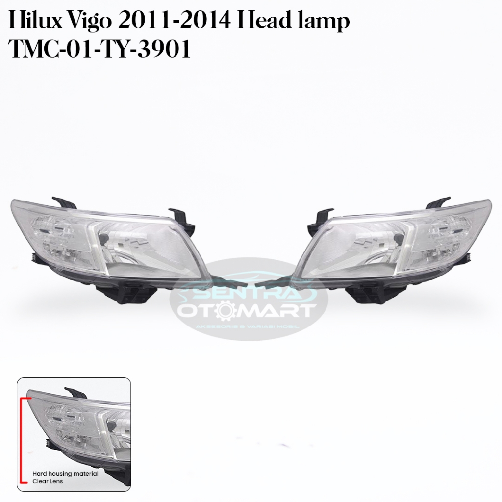 HEADLAMP MOBIL HILUX HEAD LAMP LAMPU DEPAN  HILUX VIGO 2011 2012 2013 2014