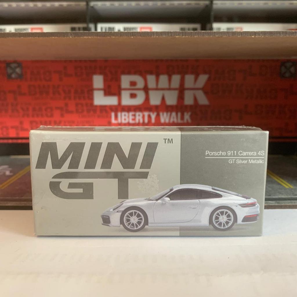 Mini GT 303 Porsche 911 Carrera 4S GT Silver Metallic