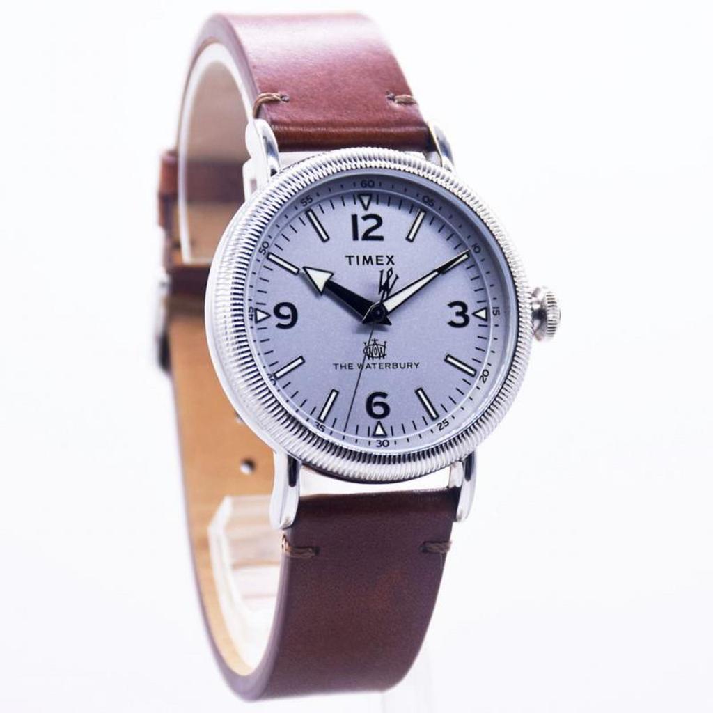 Timex TW2W20300 Waterbury Jam Tangan Pria Analog Leather Strap