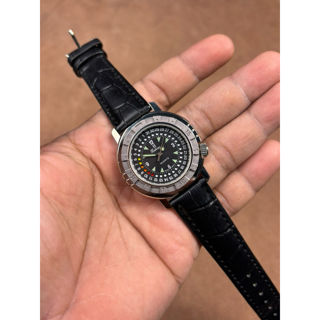 JAM TANGAN PRIA GIULIANO QUARTZ VINTAGE RARE WATCH