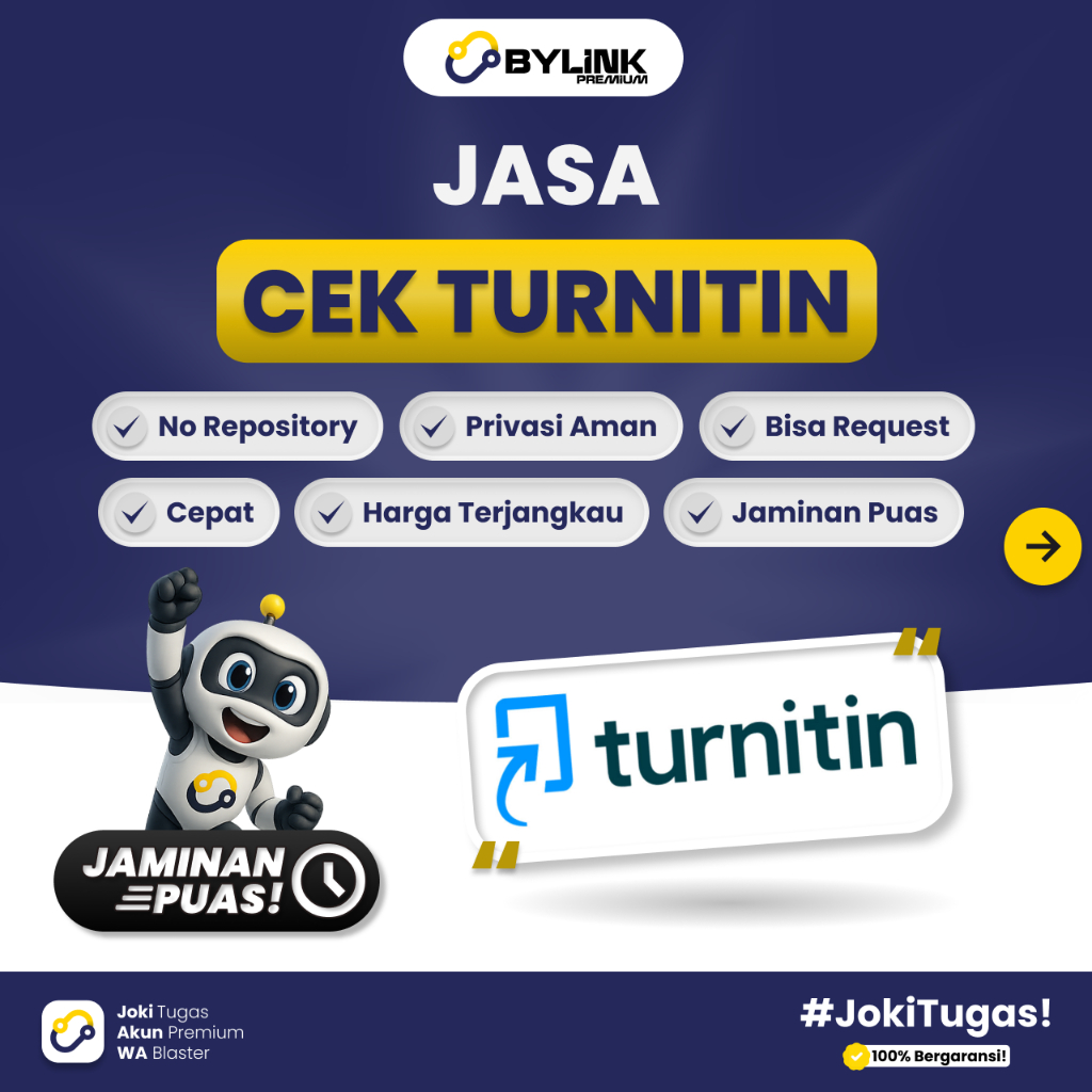 Jasa Cek Turnitin – Privasi Aman & Harga Terjangkau | No Repository, Bisa Request