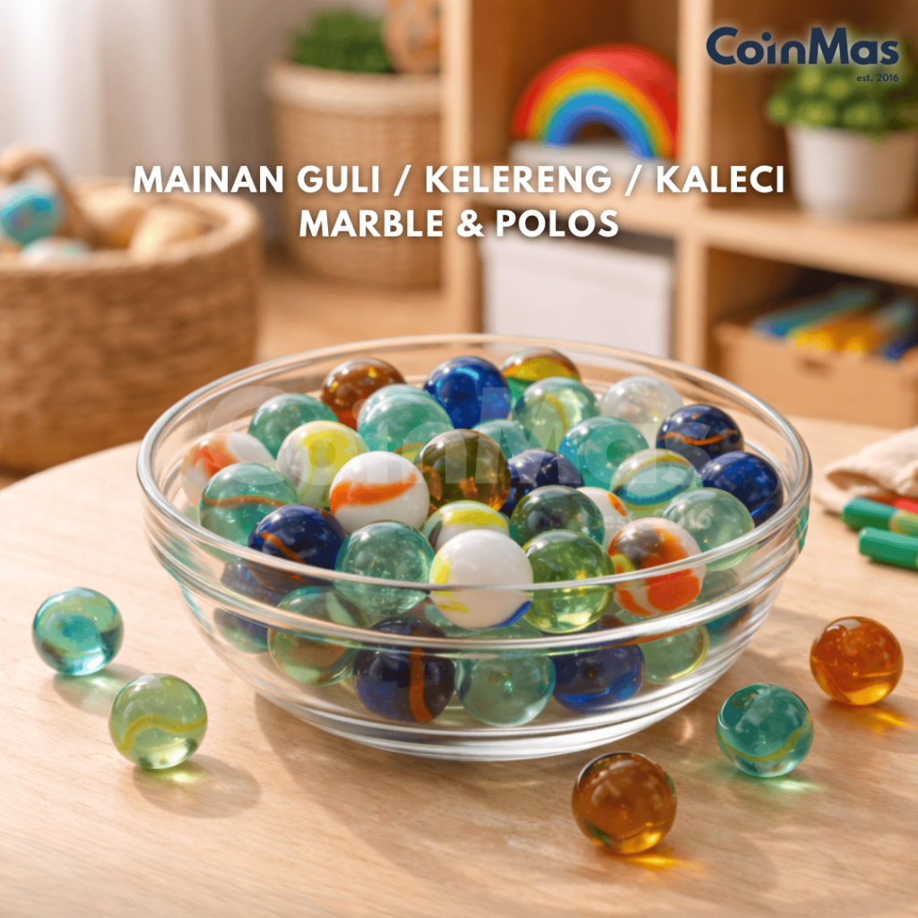 CoinMas - Mainan Guli / Kelereng / Kaleci Marble & Polos
