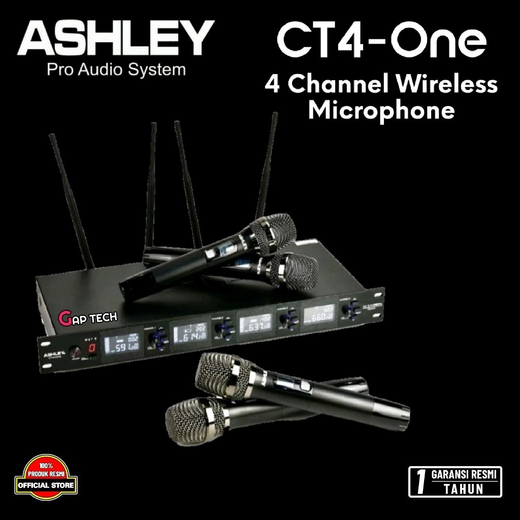 Ashley CT4-One / CT4 One / CT4One 4 Channel Professional Wireless Microphone