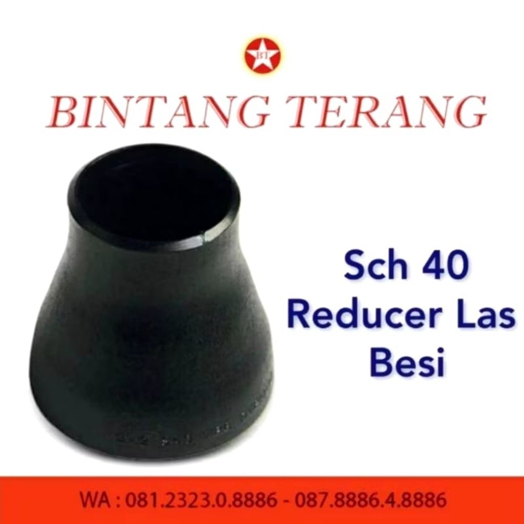 Reducer Las Sch 40 3 x 2" / Vlok Sok Las Besi  / Verlop Sok / Oversock Besi / Reduser