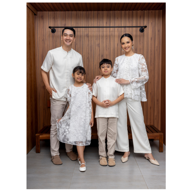 Alora Set - Family Set Raya Collection in White