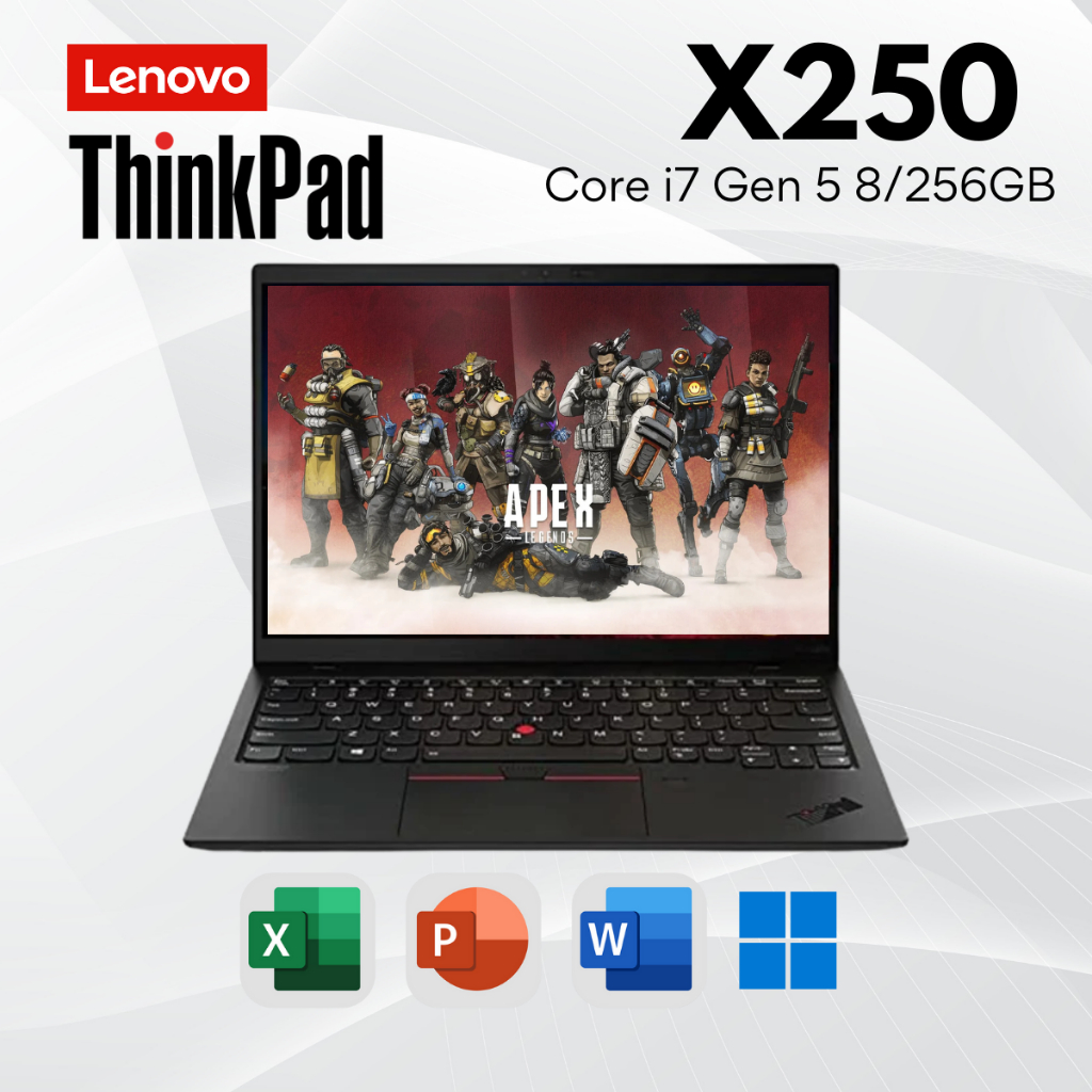 Lenovo Thinkpad X250 Core i7 Gen 5 8/256GB - Laptop Second Murah