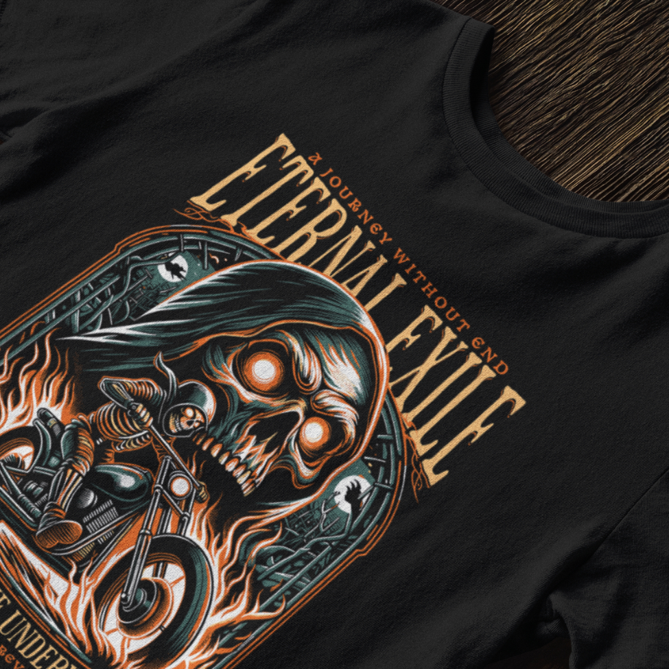 Kaos Distro Streetwear "Eternal Exile: Mermaid Evil" - Dark Fantasy Tee by BNT Apparel