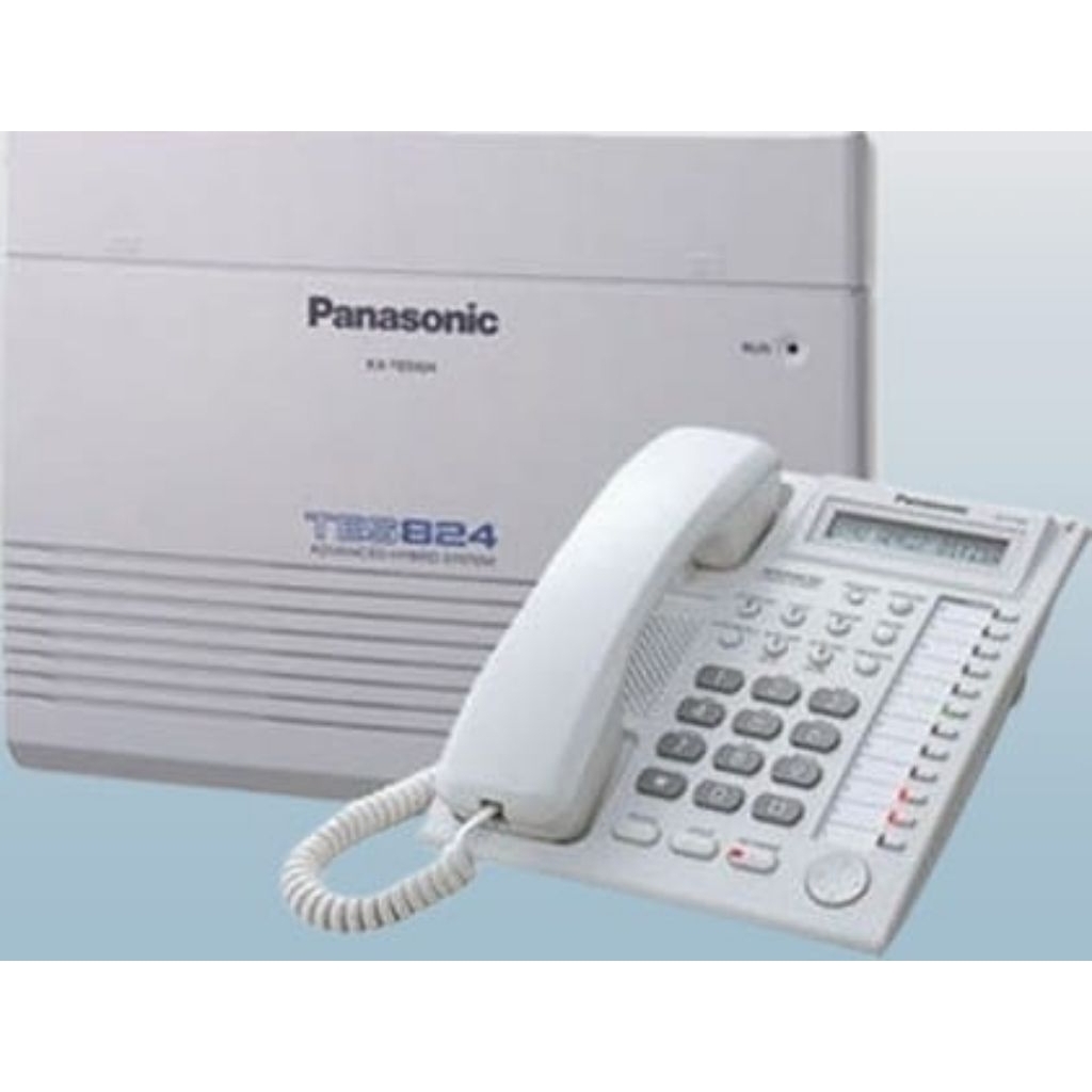 pabx panasonic KX-TES824 kap 3 line 8 extension  like new seperti baru kondisi 97%
