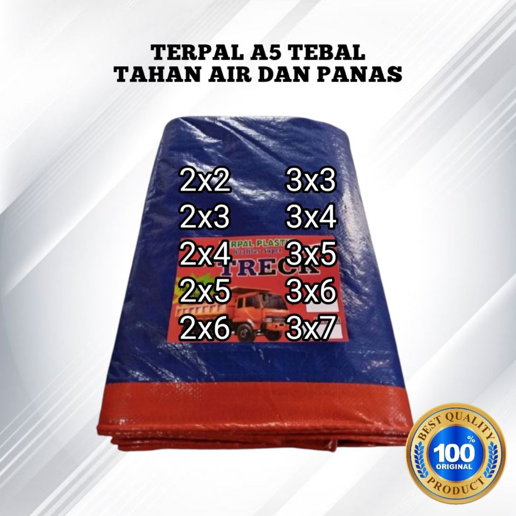TERPAL PLASTIK A5 LEMBARAN TEBAL | 2x2 2x3 2x4 2x5 2x6 3x3 3x4 3x5 3x6 3x7 | COCOK UNTUK PROYEK & TU