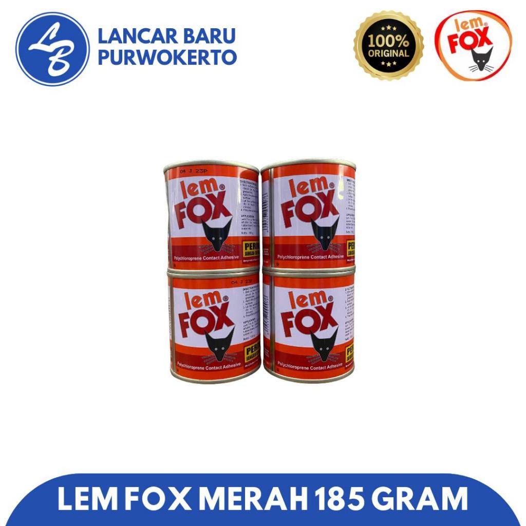 LEM FOX MERAH 185 GRAM - LEM VINYL, KAYU, BUSA (LEM KUNING)