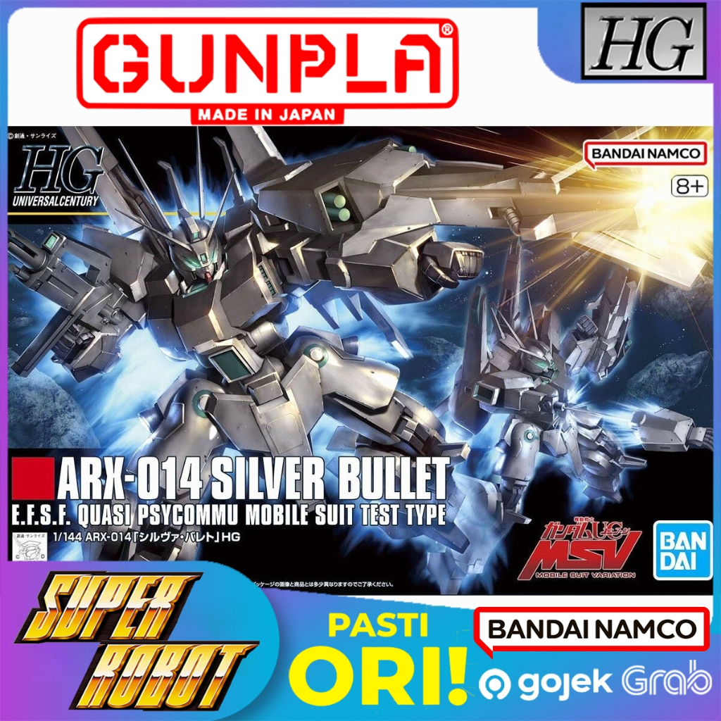 BANDAI HG ARX-014 Silver Bullet - HGUC