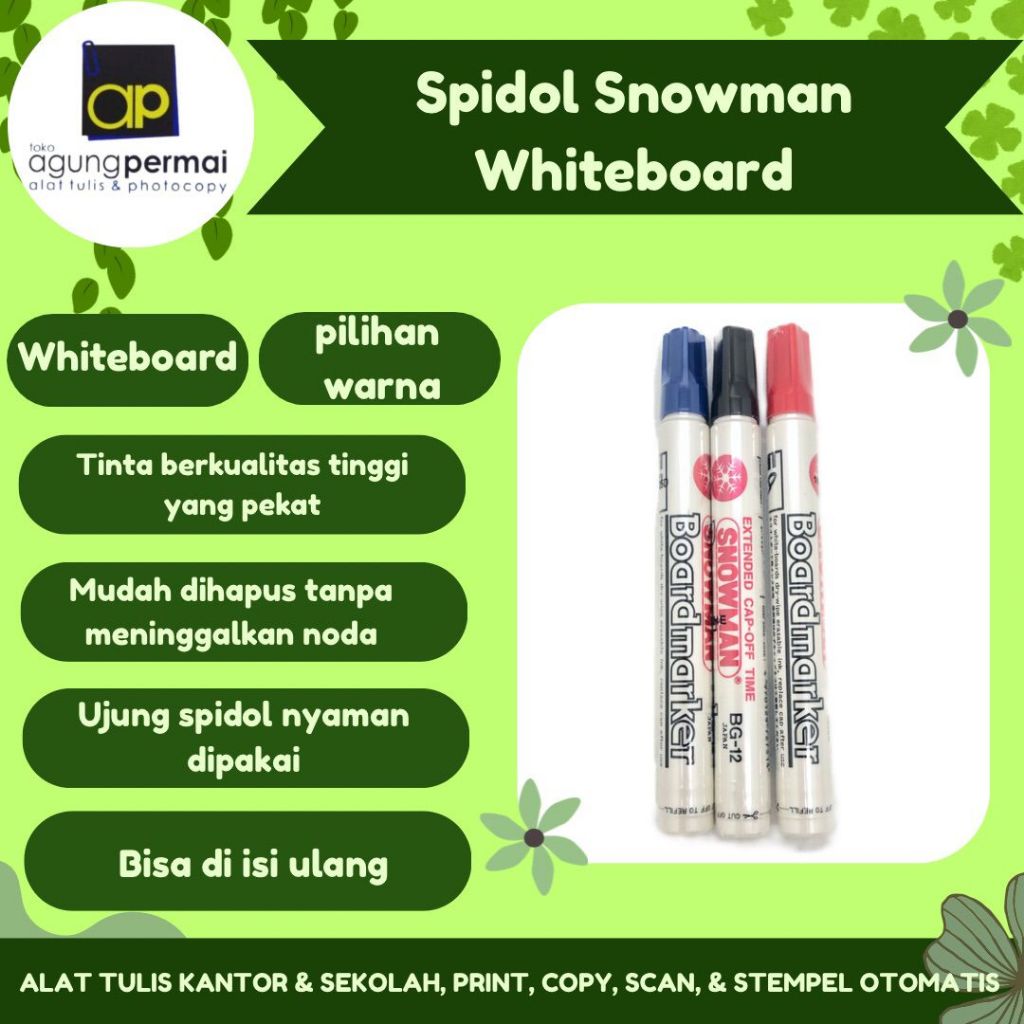 Spidol Snowman Boardmarker Snowman BG-12