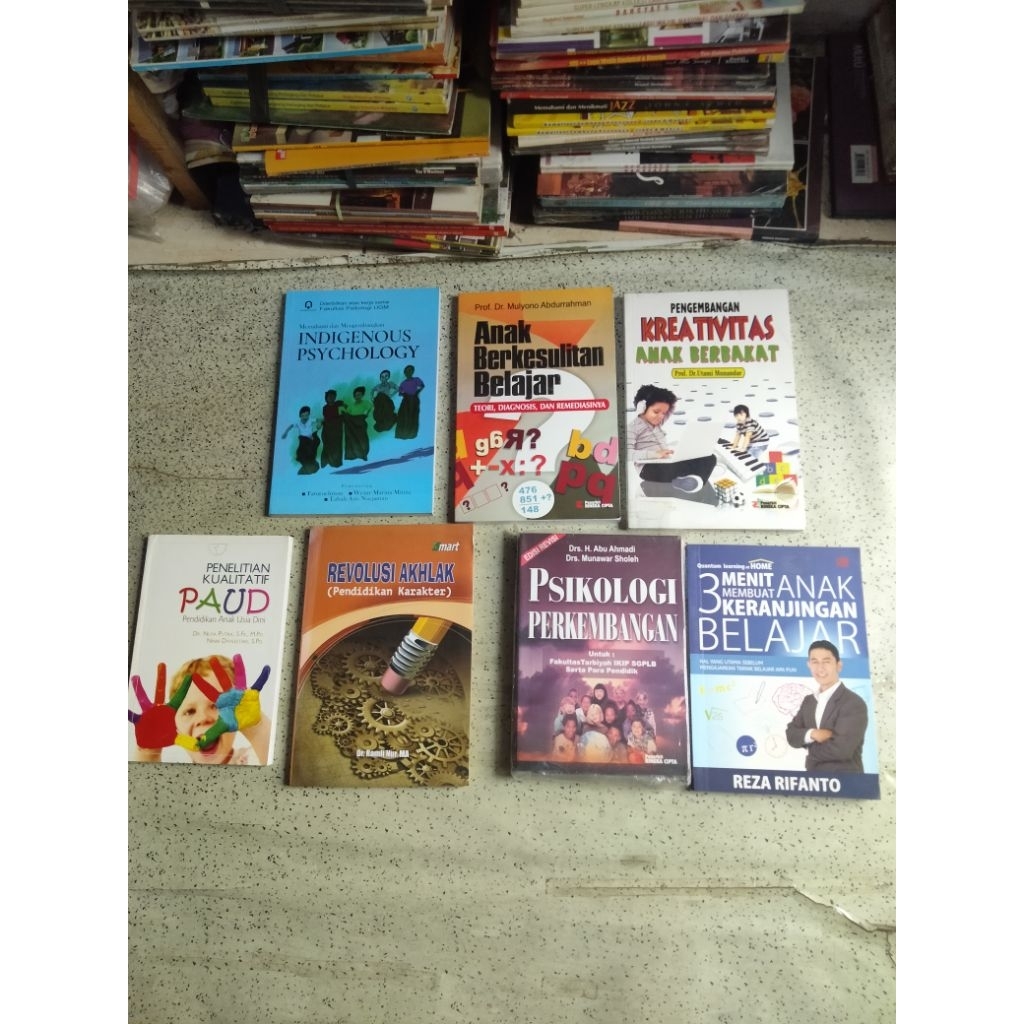 Buku Pendidikan-Psikologi, INDIGENOUS PSYCHOLOGY, BERKESULITAN BELAJAR, KREATIVITAS ANAK BERBAKAT, P