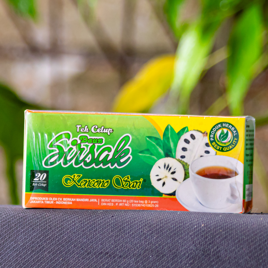 Teh Celup daun Sirsak Kencono Sari /teh Sirsak Herbal Kanker Asli
