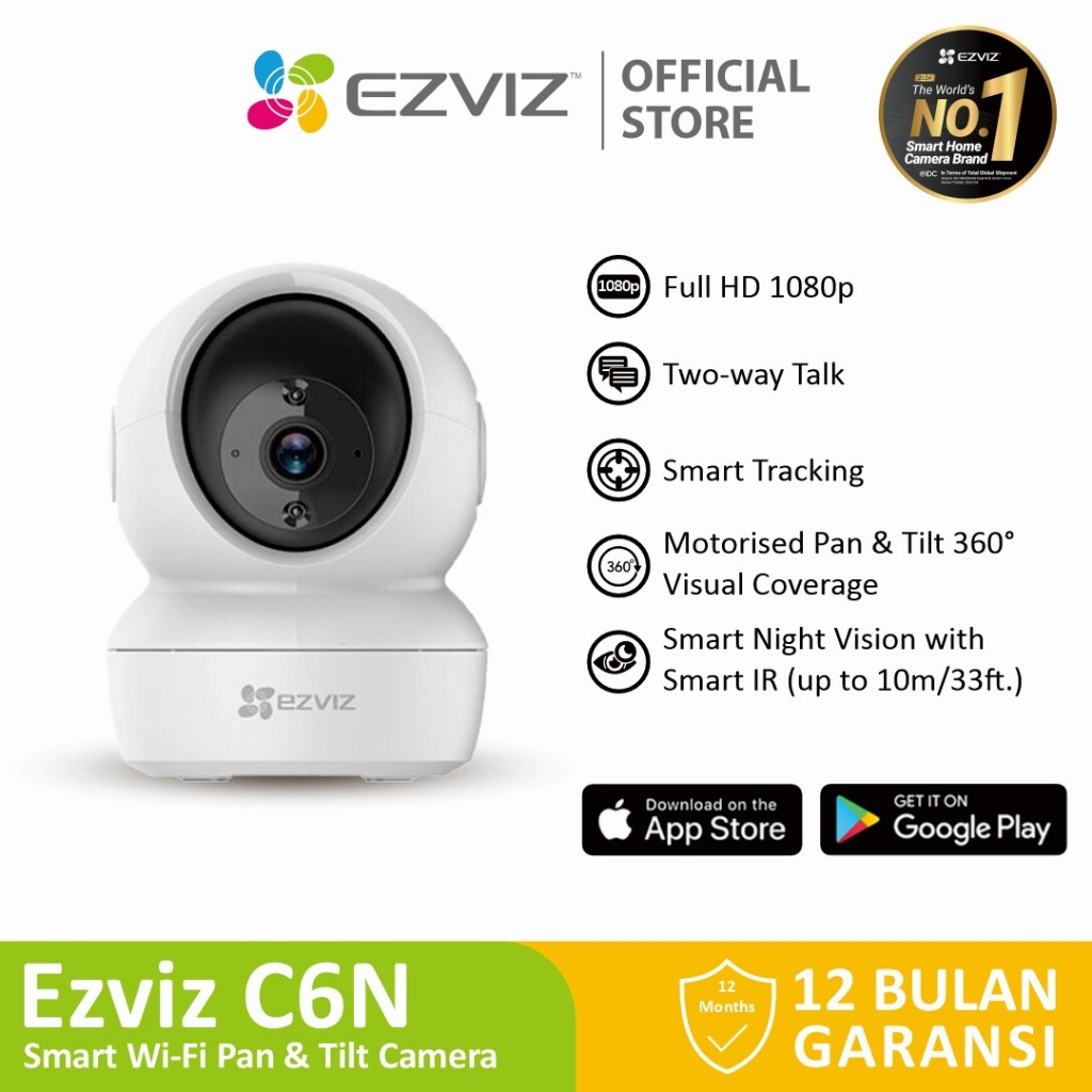 CCTV  EZVIZ C6N 1080 IP Cam wireless 360 Camera CCTV Wifi By Hikvision