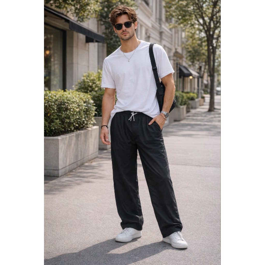 Celana Comprang/Silat/Pangsi hitam polos