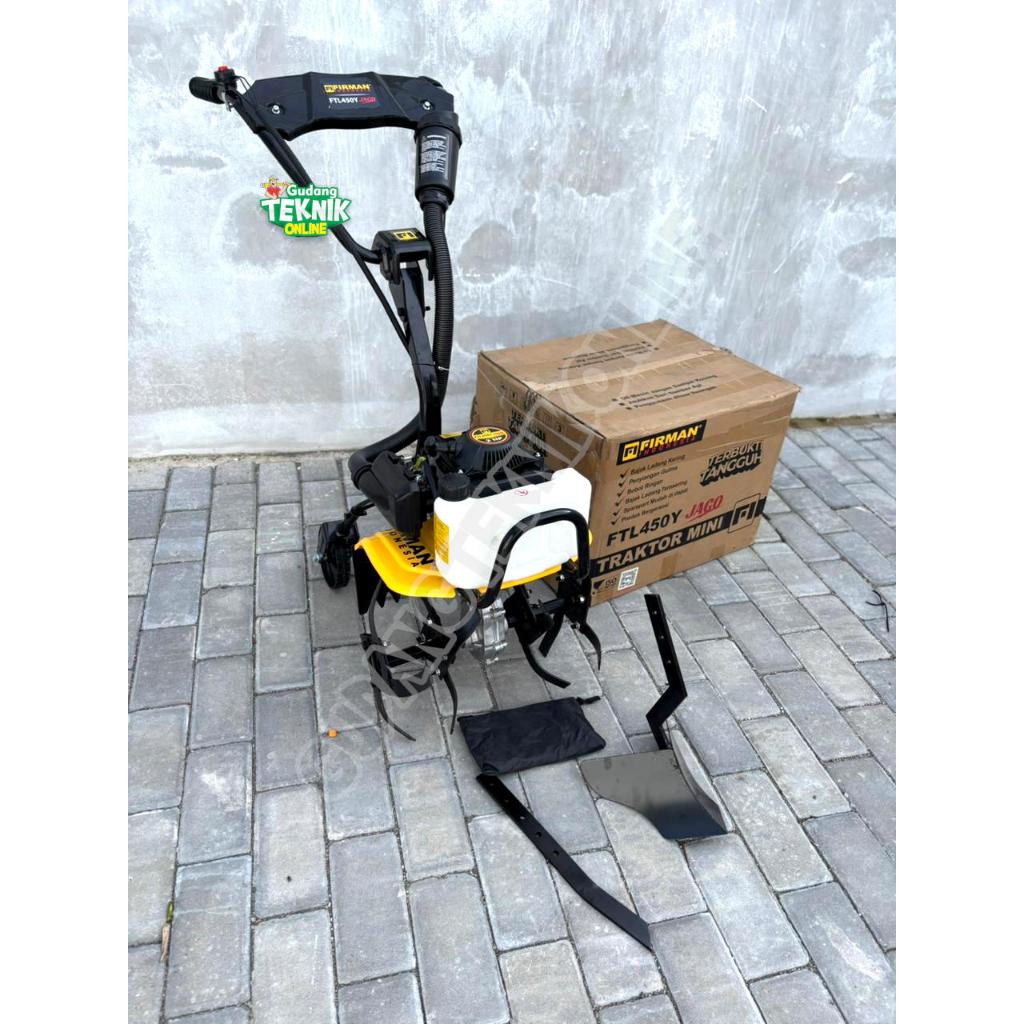 FIRMAN Mesin Cultivator MINI FIRMAN FTL-450Y 4 Tak / Alat Pembajak Bajak Traktor Tanah Kebun Sawah P
