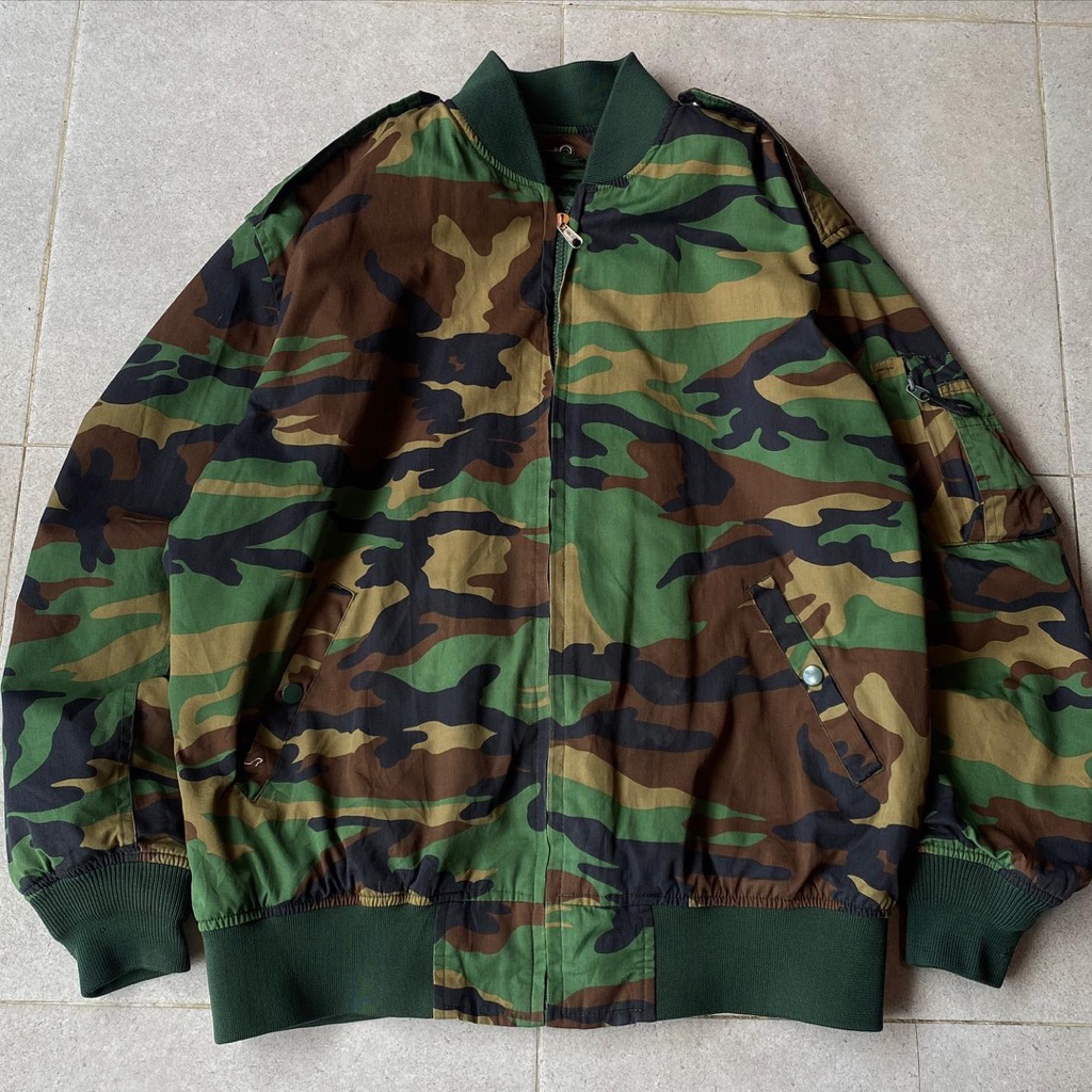 Vintage Casual Bomber Army Jacket