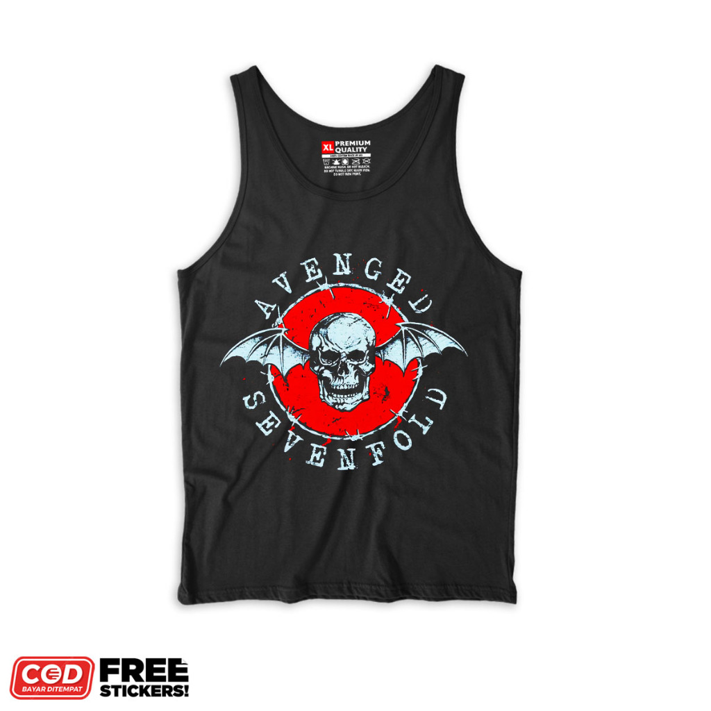 Zp.project.id Kaos Lekbong Pria AVENGED SEVENFOLD | Baju Lekbong A7X bahan Katun Combad 24s Tebal | 