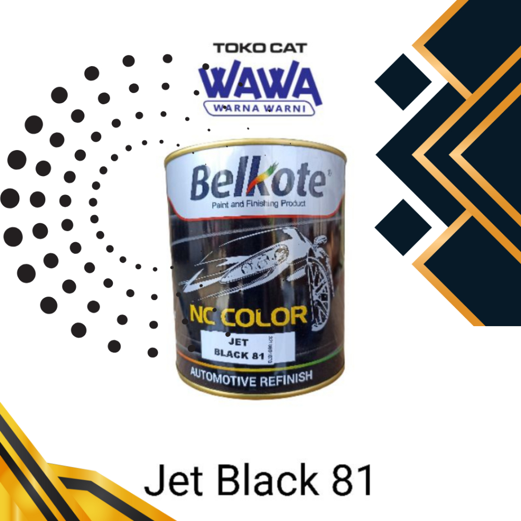 cat duco Belkote NC Color Jet Black 81 hitam pekat 1kg