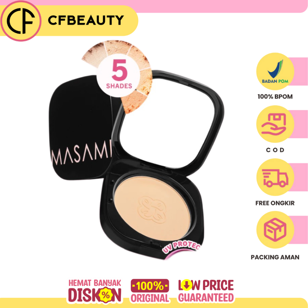 Masami Forever Matte Blurring Foundation Powder BPOM / Compact Powder Bedak Padat / Oil Control