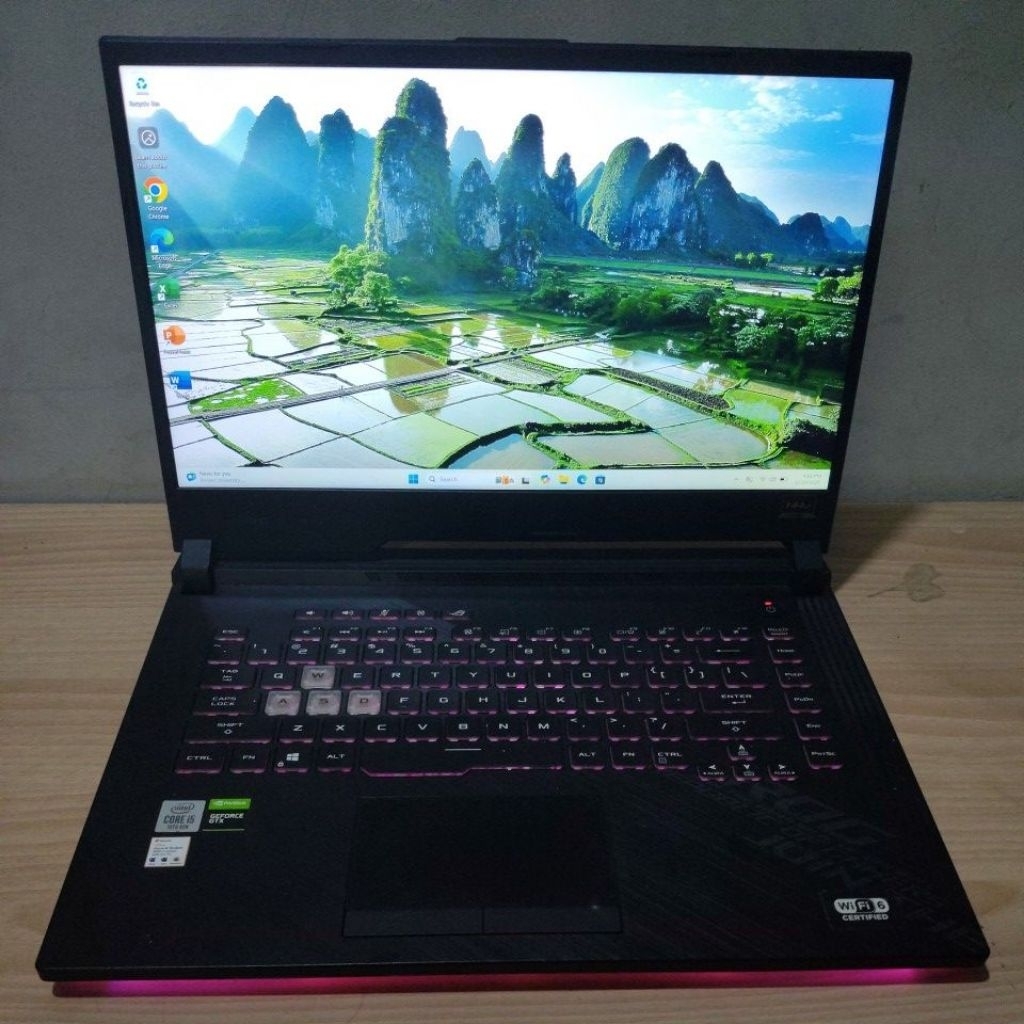 LAPTOP BEKAS ASUS ROG STRIX G512LI CORE I5 GEN 10 SIAP PAKAI