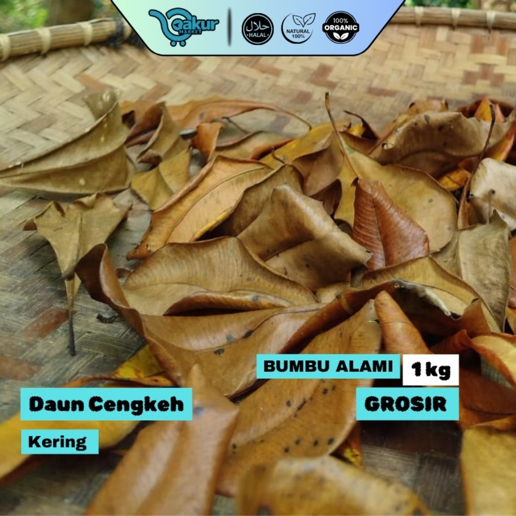 GROSIR - 1kg Daun Cengkeh Kering Pilihan Wangi Alami Rempah Herbal Berkualitas