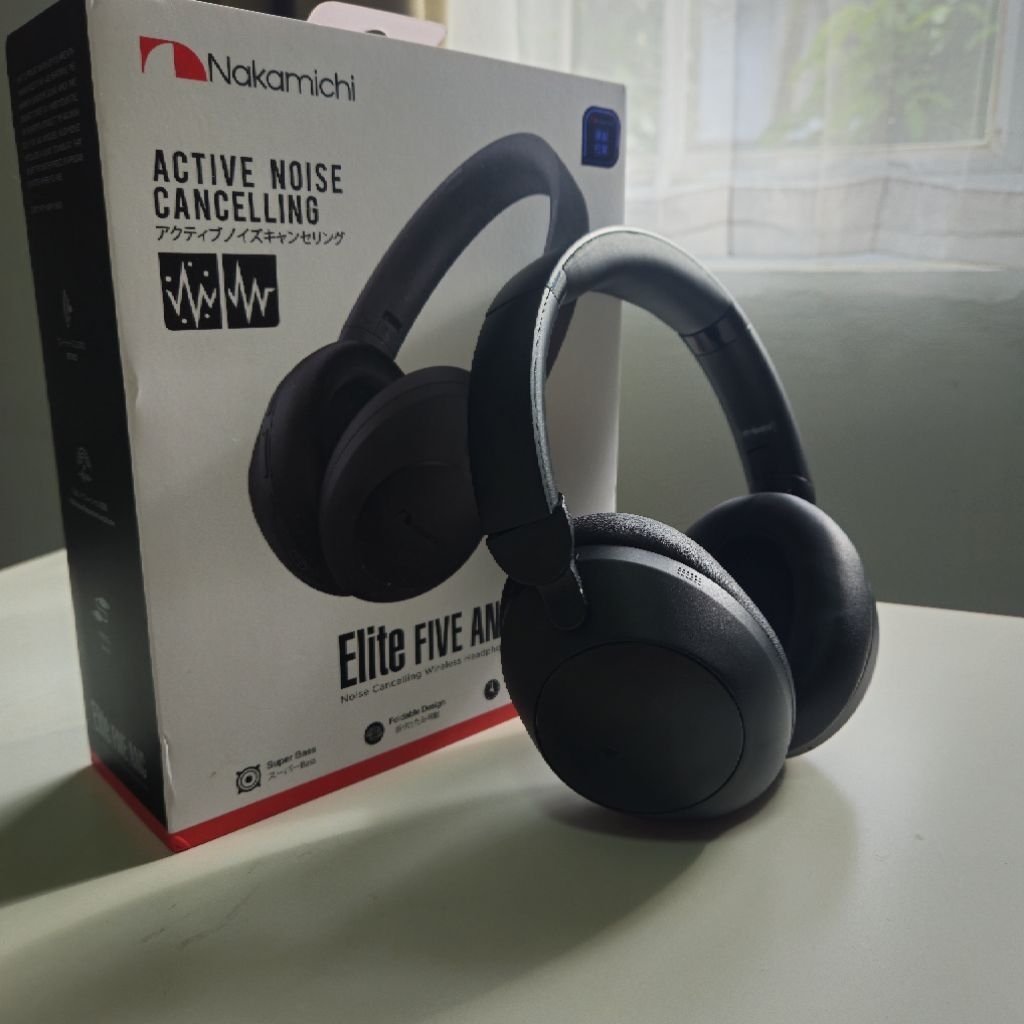 Headphone Nakamichi Elite Five Active Noise Cancelling Wireless Headphone ANC