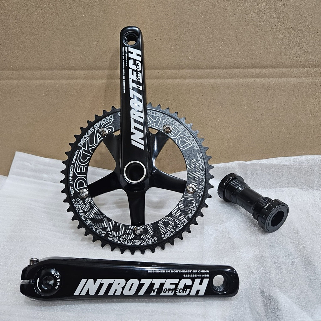 Crankset Intro7Tech Chainring Deckas 48T Panjang 170mm BCD144 BB HT2