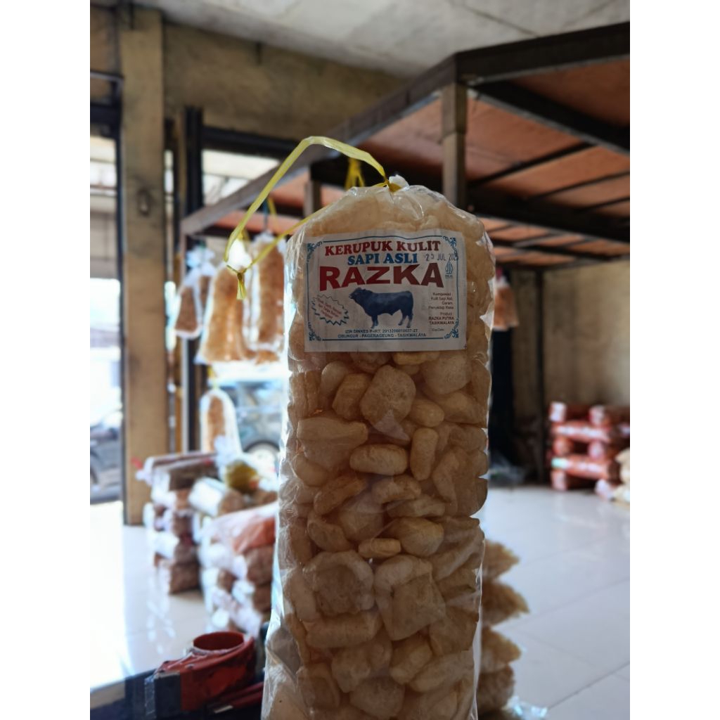 Krupuk Rembak Kulit Sapi Cemilan Kering