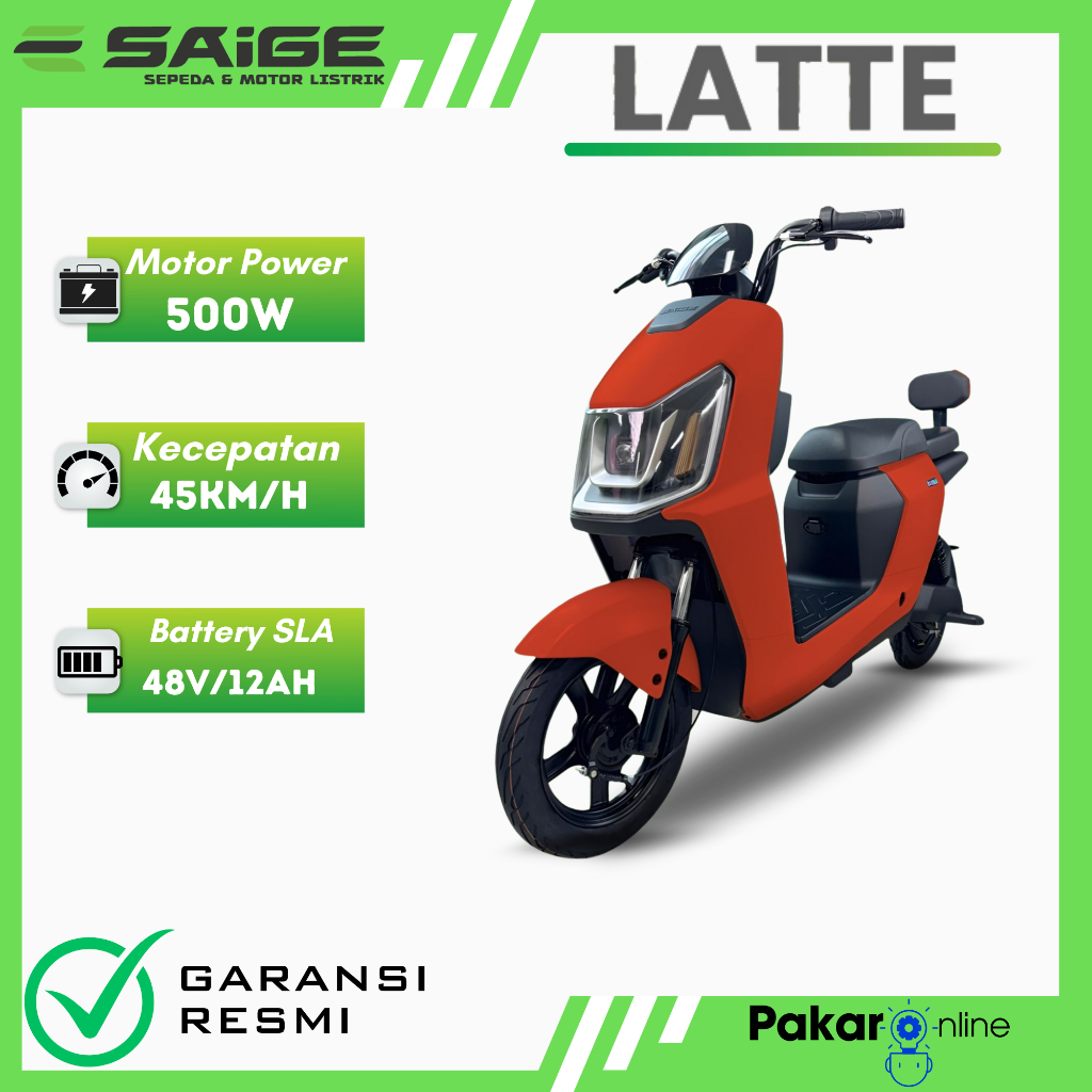 Sepeda Listrik Saige Latte Sepeda Listrik Saige Terbaru 2025 Garansi Resmi Saige Indonesia