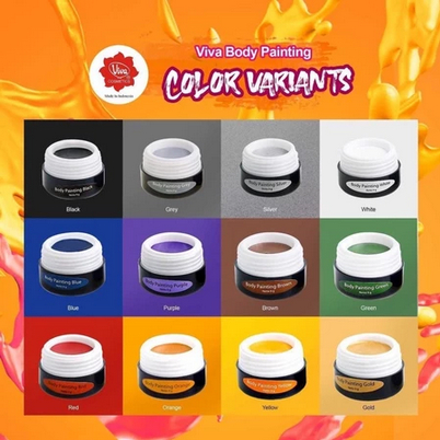 VIVA BODY PAINTING - PIDIH LOTHO PUTIH MERAH HIJAU DLL