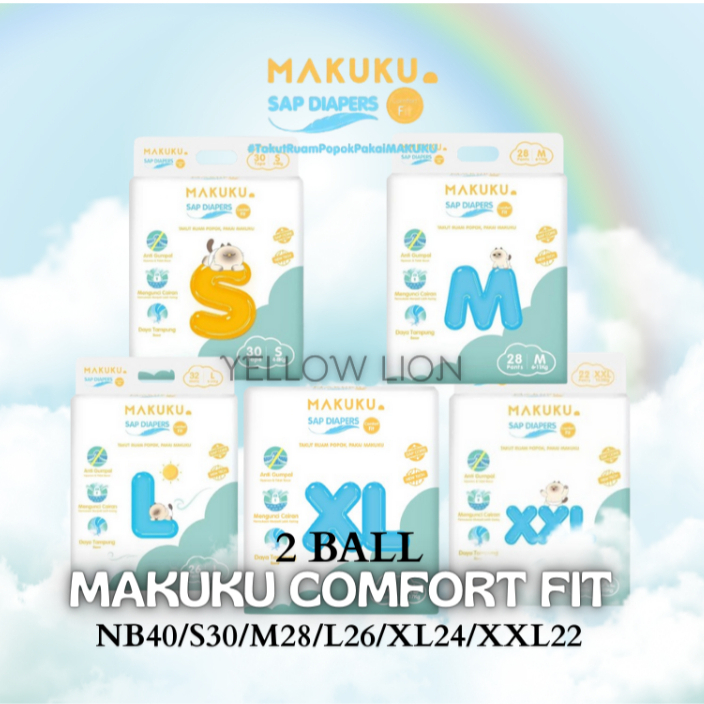 Makuku Comfort Fit Nb32/S30/L26/M28/Xl24/Xxl22 / Comfort Fit Jumbo