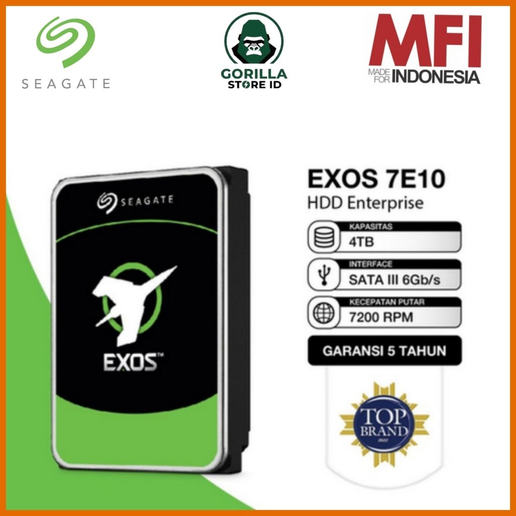 SEAGATE EXOS 7E10 HDD/ Hardisk Enterprise 4TB SATA 7200RPM