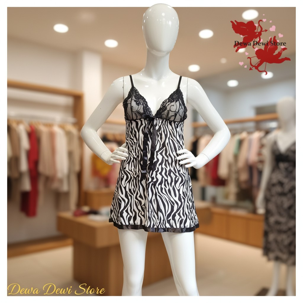 Lingerie Sexy - Baju Tidur Sexy Transparan Motif Leopard
