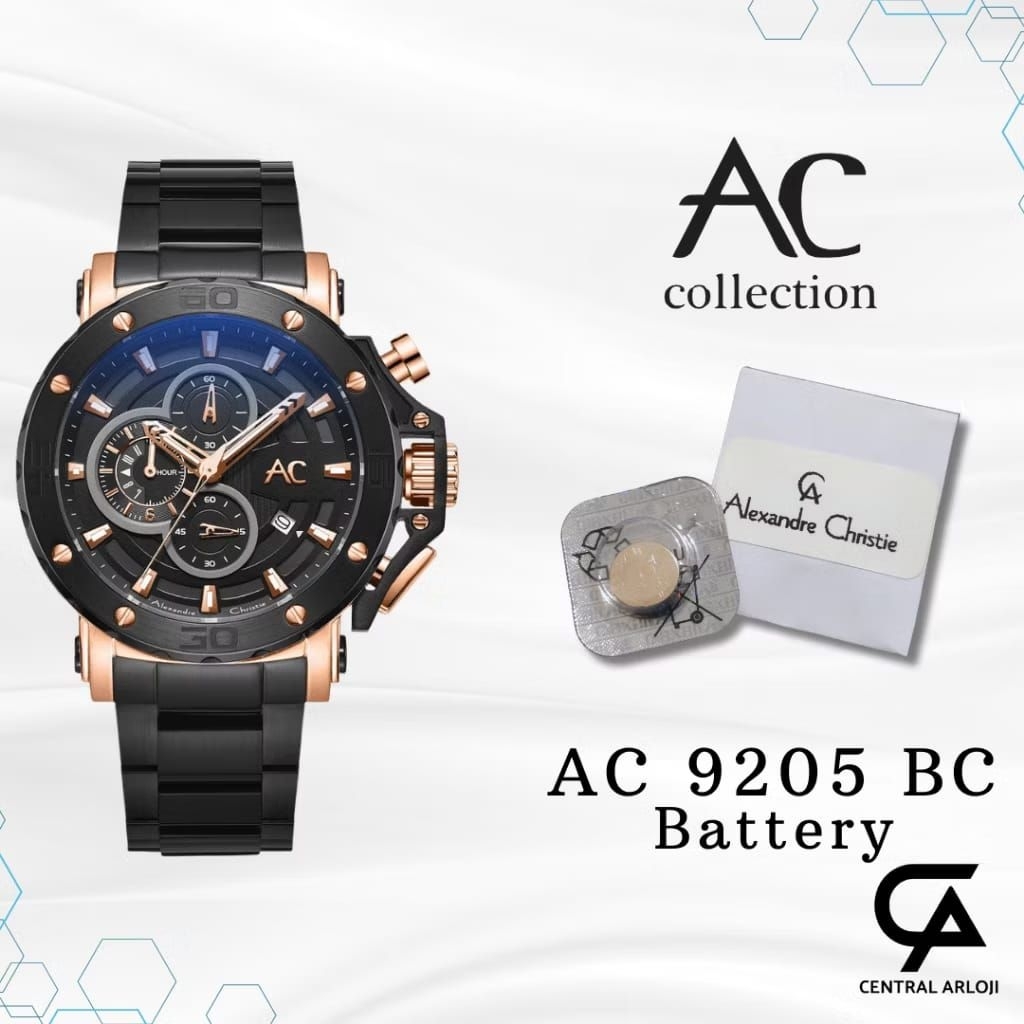 Baterai Jam Tangan Alexandre Christie Collection 9205 BC Original