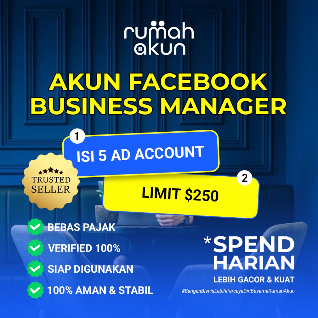 BM Isi 5 Akun Iklan Limit 250$ | AKUN BM 5 LIMIT 250 | BM ACCOUNT 250$ 5 ACC | Support Grey Ads / Bl